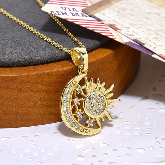 Bohemian Sun And Moon Pendant